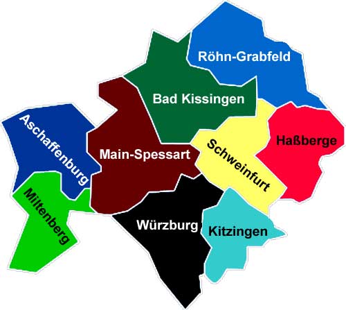 Radwege in Unterfranken
